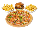 Medium Pizza & Burger Deal image